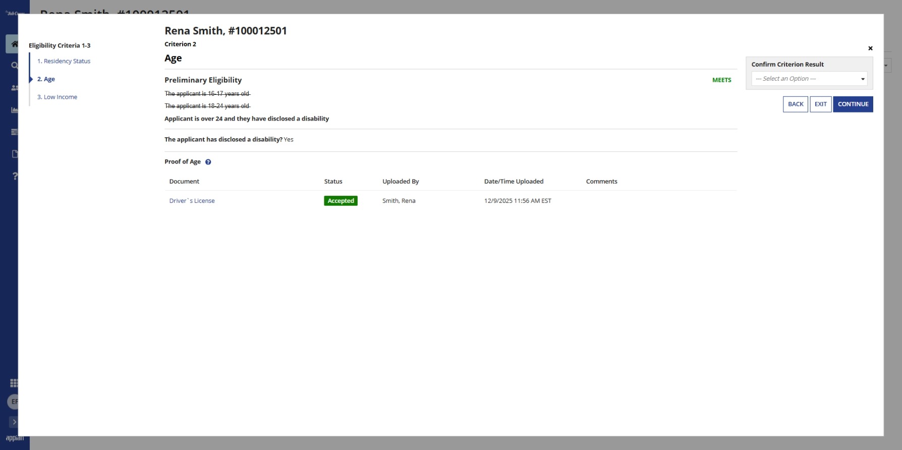 Eligibility Criteria 2