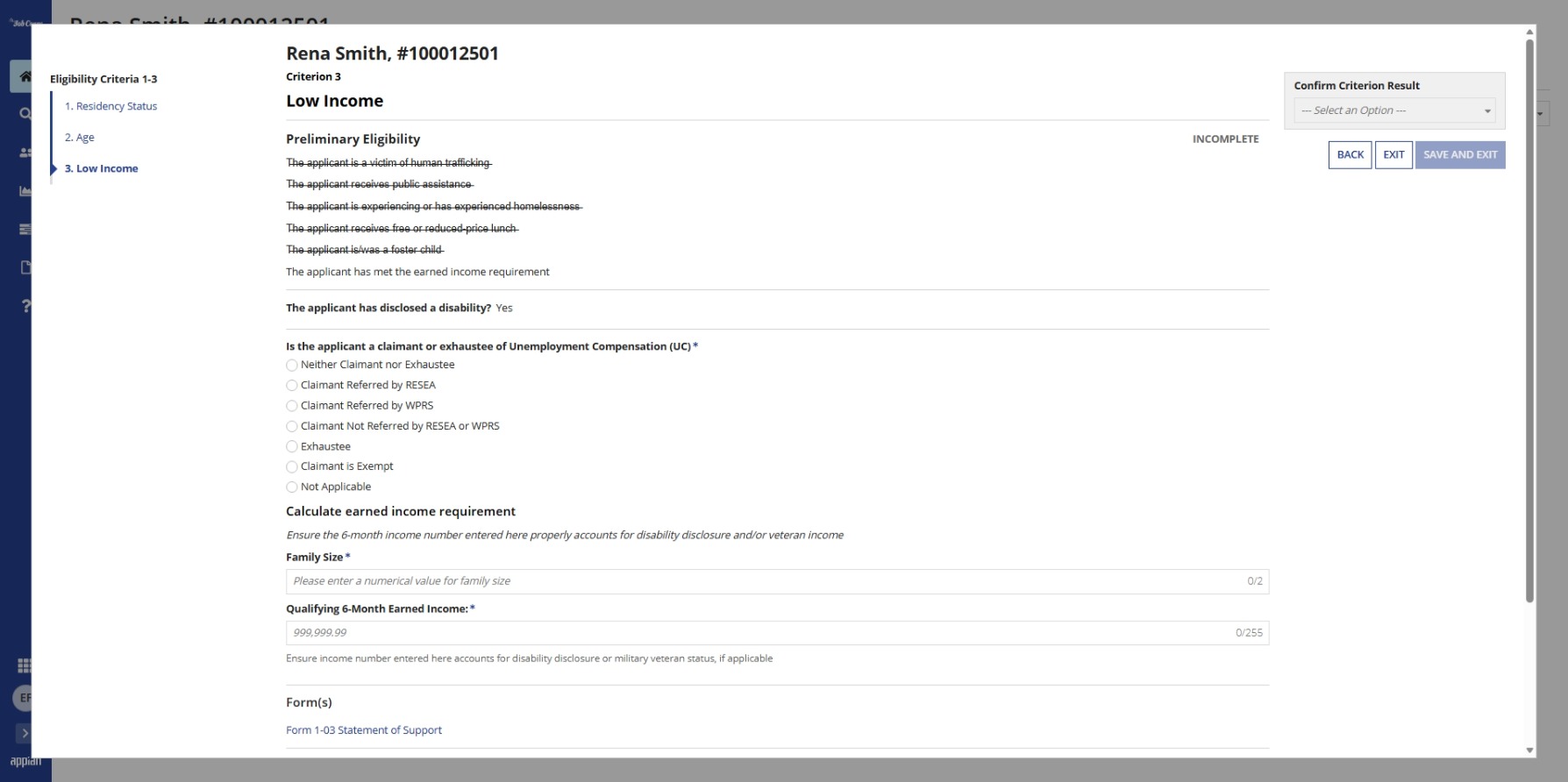 Eligibility Criteria 3