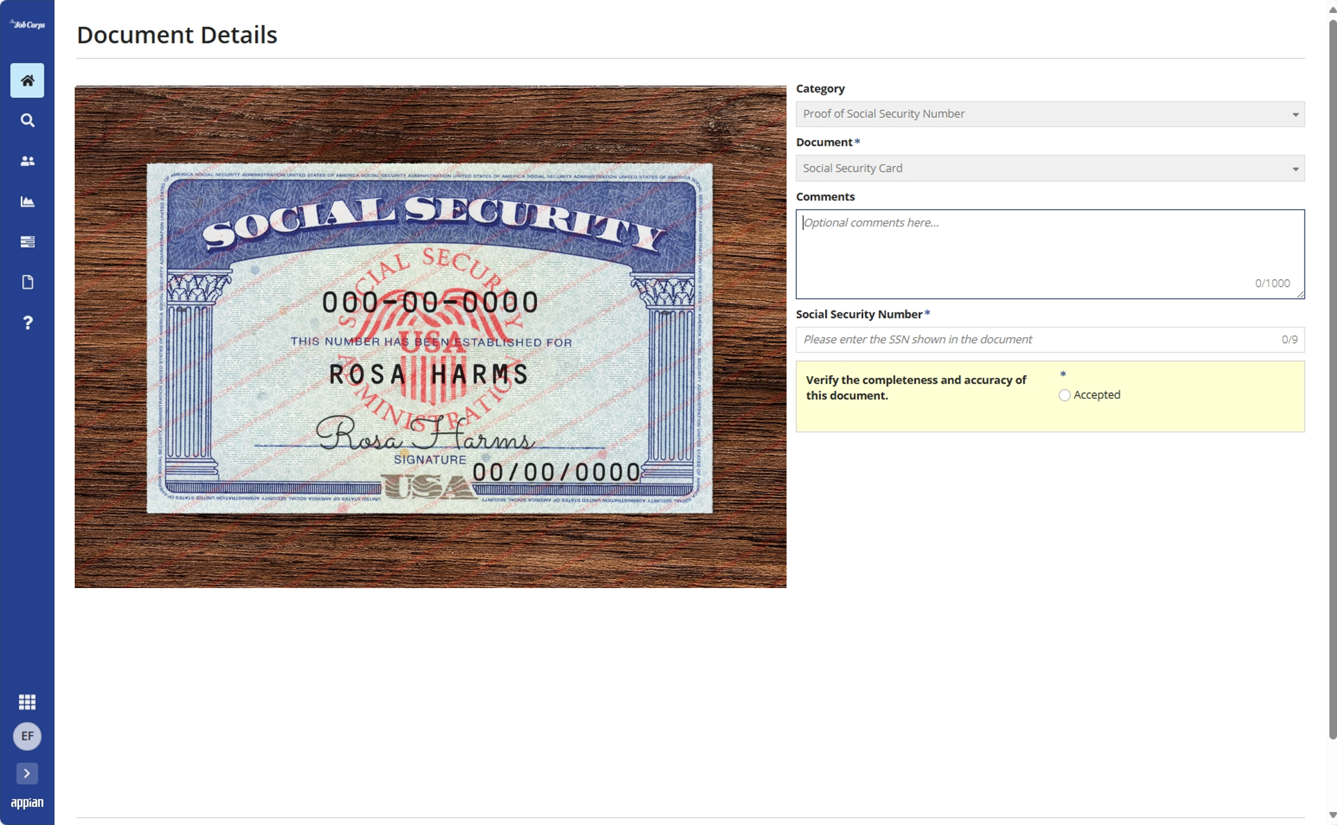 Verify SSN step in Gateway Document Center